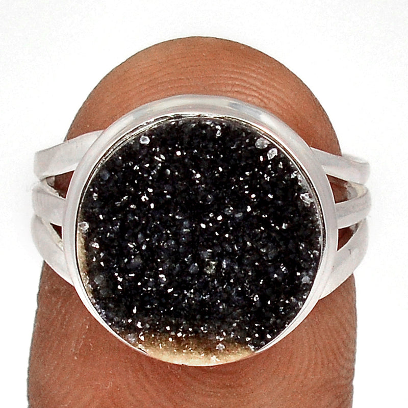 Black Onyx Druzy Ring - BODR537