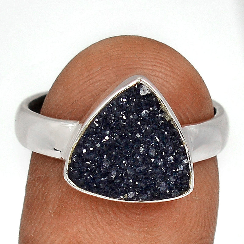 Black Onyx Druzy Ring - BODR538