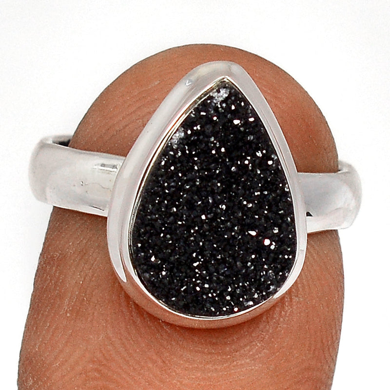 Black Onyx Druzy Ring - BODR539