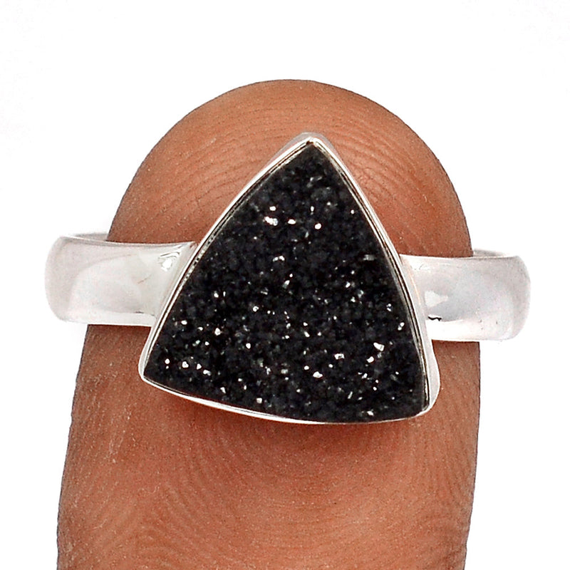 Black Onyx Druzy Ring - BODR541