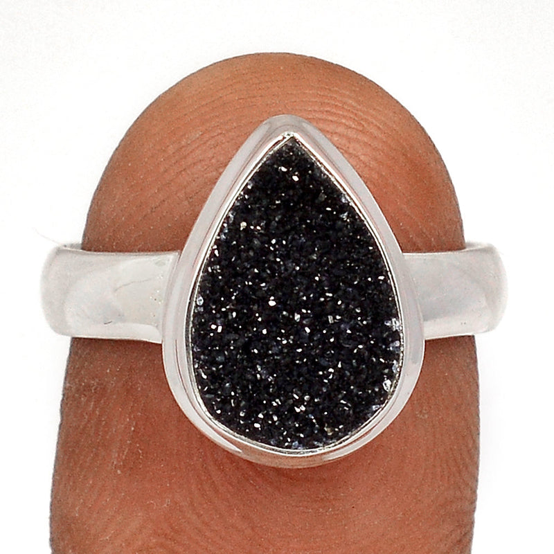 Black Onyx Druzy Ring - BODR542