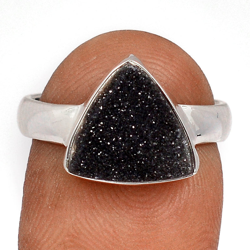 Black Onyx Druzy Ring - BODR546