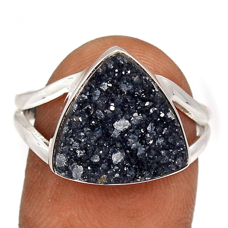 Black Onyx Druzy Ring - BODR547