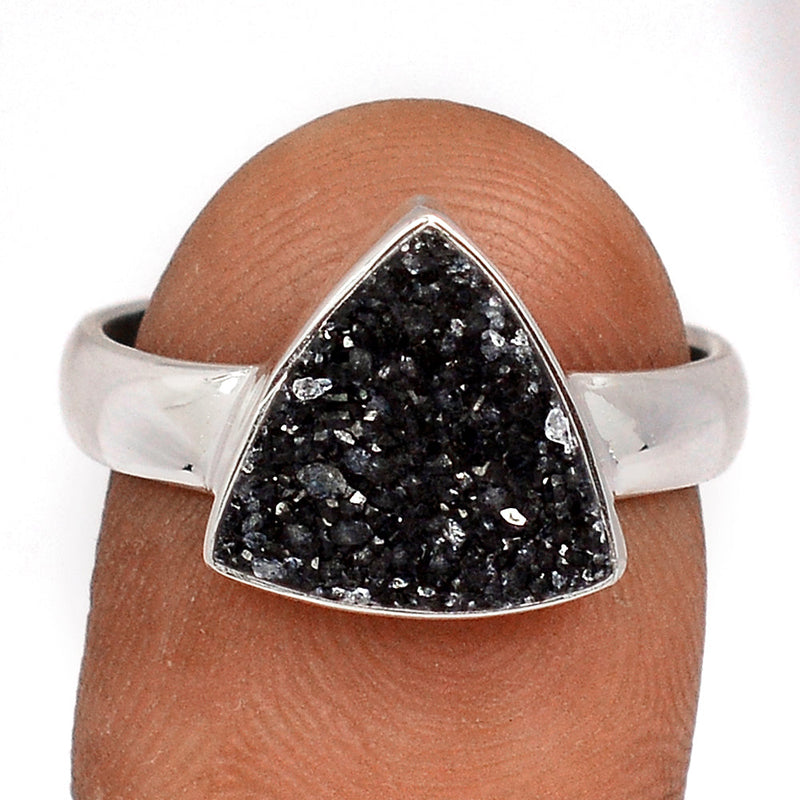 Black Onyx Druzy Ring - BODR549