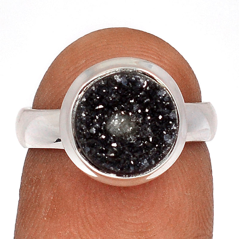 Black Onyx Druzy Ring - BODR551