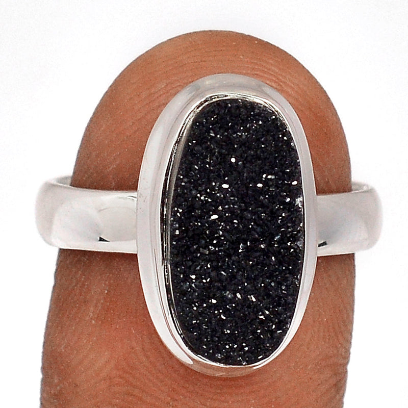 Black Onyx Druzy Ring - BODR552