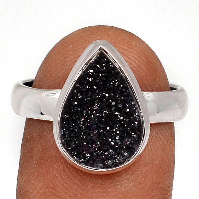 Black Onyx Druzy Ring - BODR553