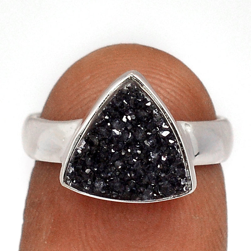 Black Onyx Druzy Ring - BODR555