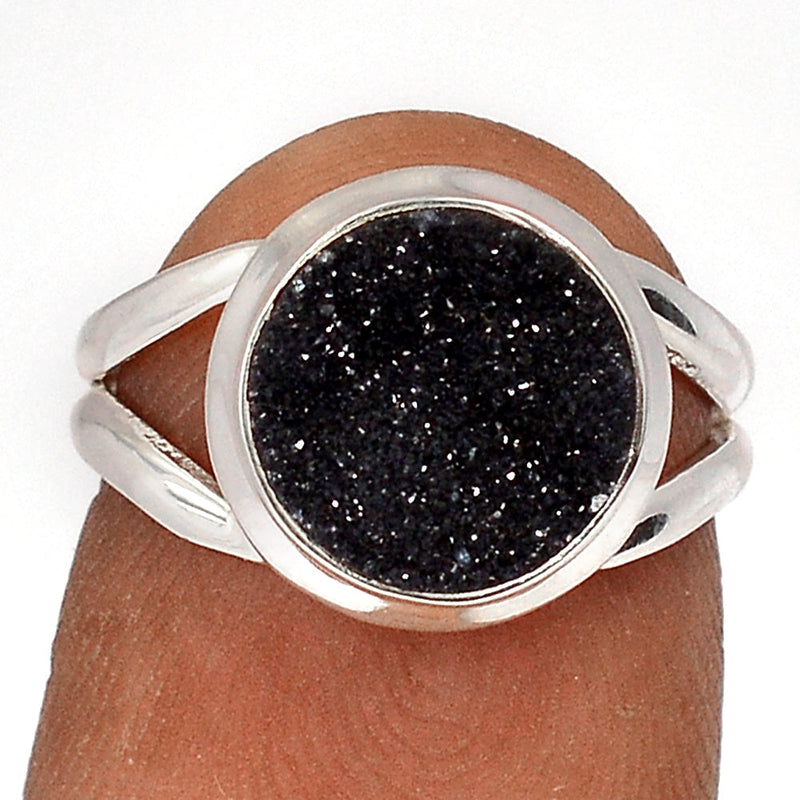 Black Onyx Druzy Ring - BODR557