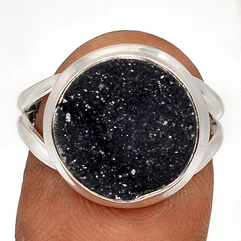 Black Onyx Druzy Ring - BODR559