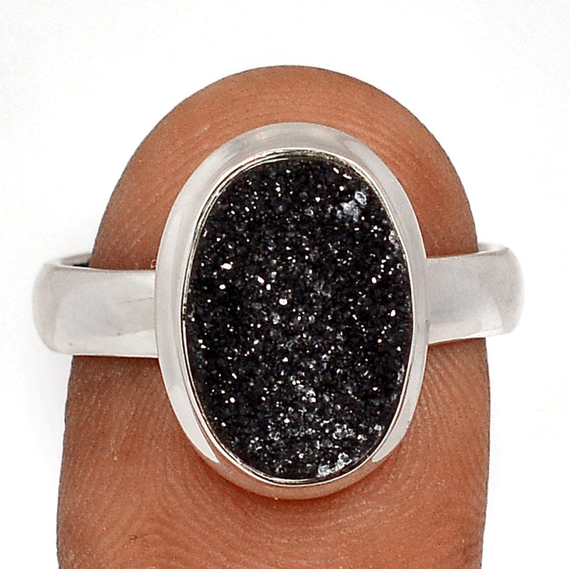 Black Onyx Druzy Ring - BODR560