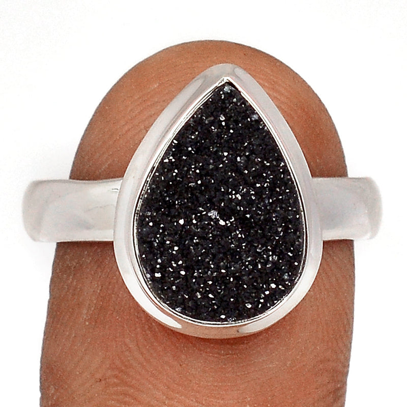 Black Onyx Druzy Ring - BODR562