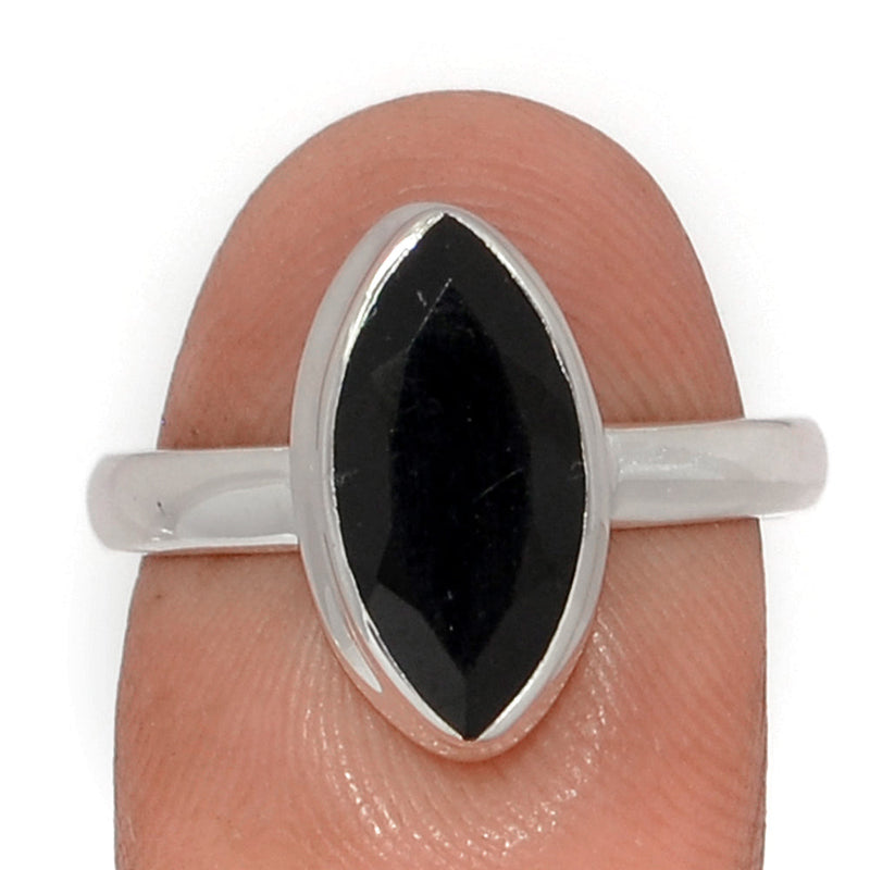 Black Onyx Faceted Ring - BOFR1402