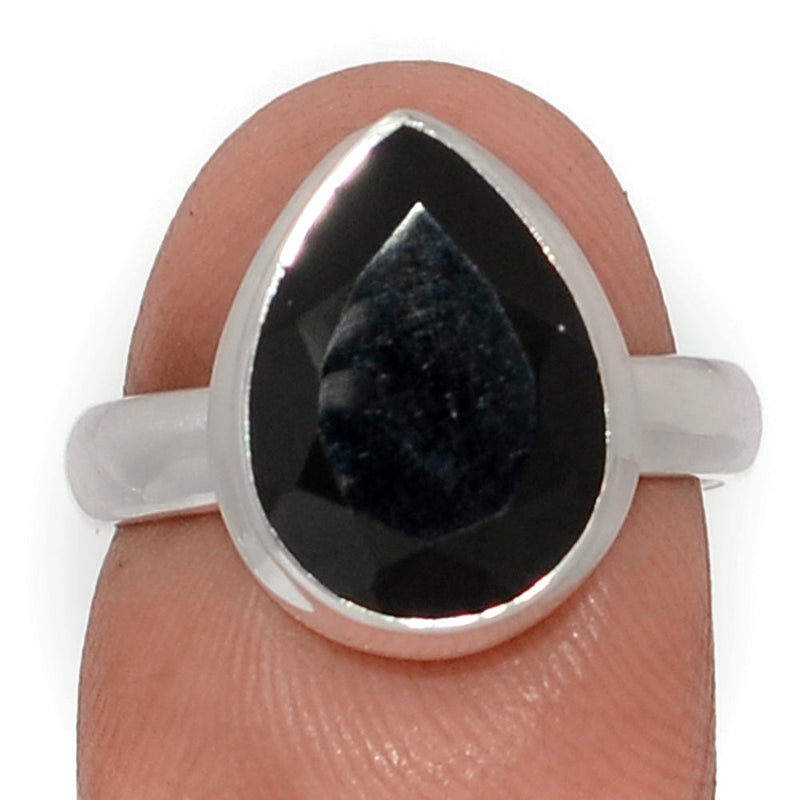 Black Onyx Faceted Ring - BOFR1404