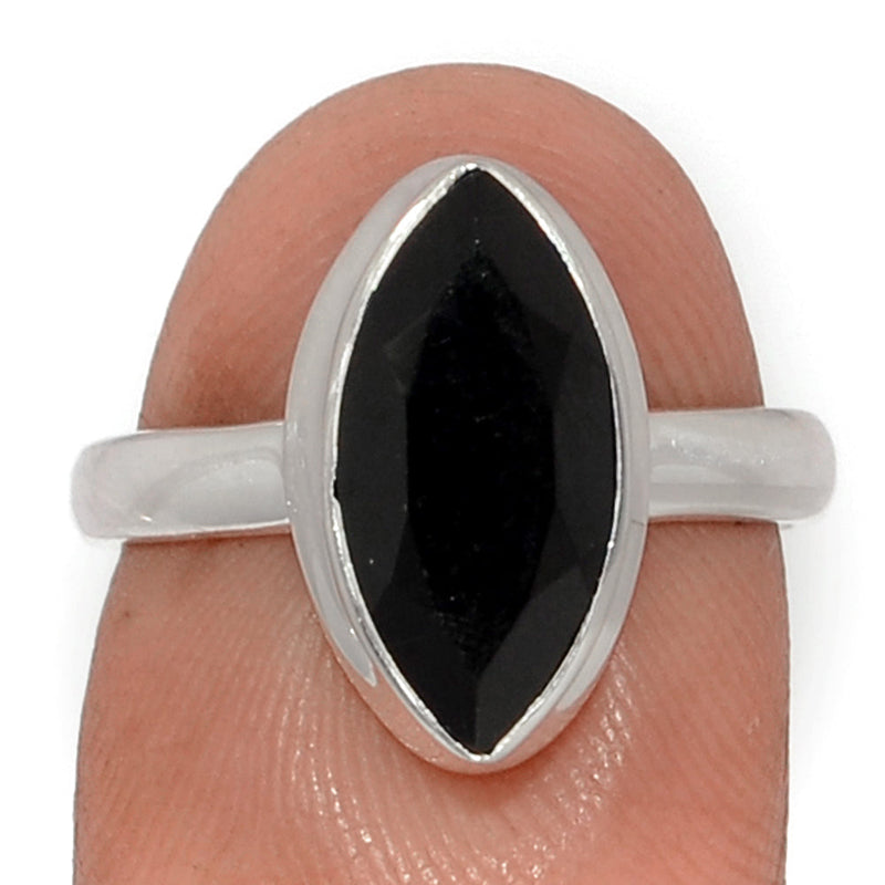 Black Onyx Faceted Ring - BOFR1405