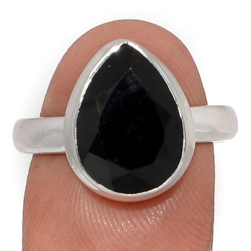 Black Onyx Faceted Ring - BOFR1407