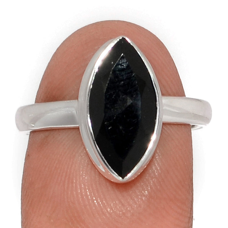 Black Onyx Faceted Ring - BOFR1408