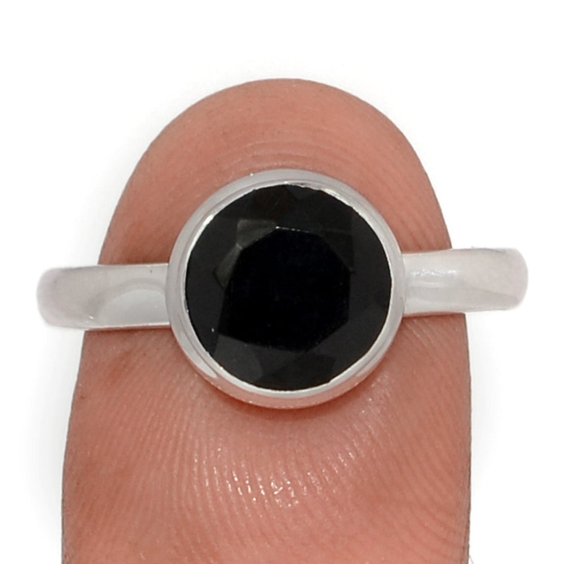 Black Onyx Faceted Ring - BOFR1409