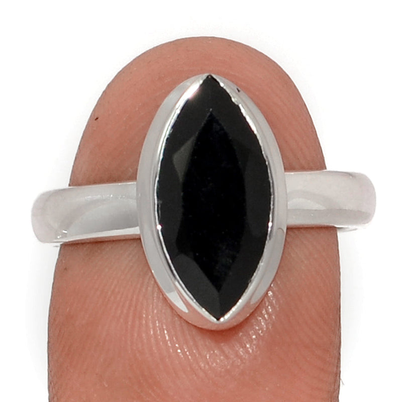 Black Onyx Faceted Ring - BOFR1410