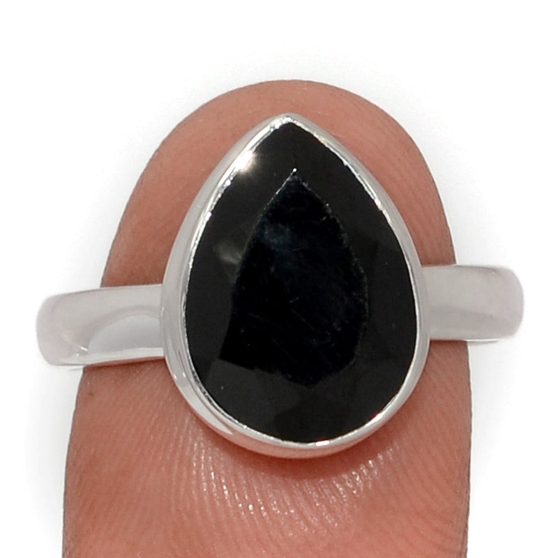 Black Onyx Faceted Ring - BOFR1411