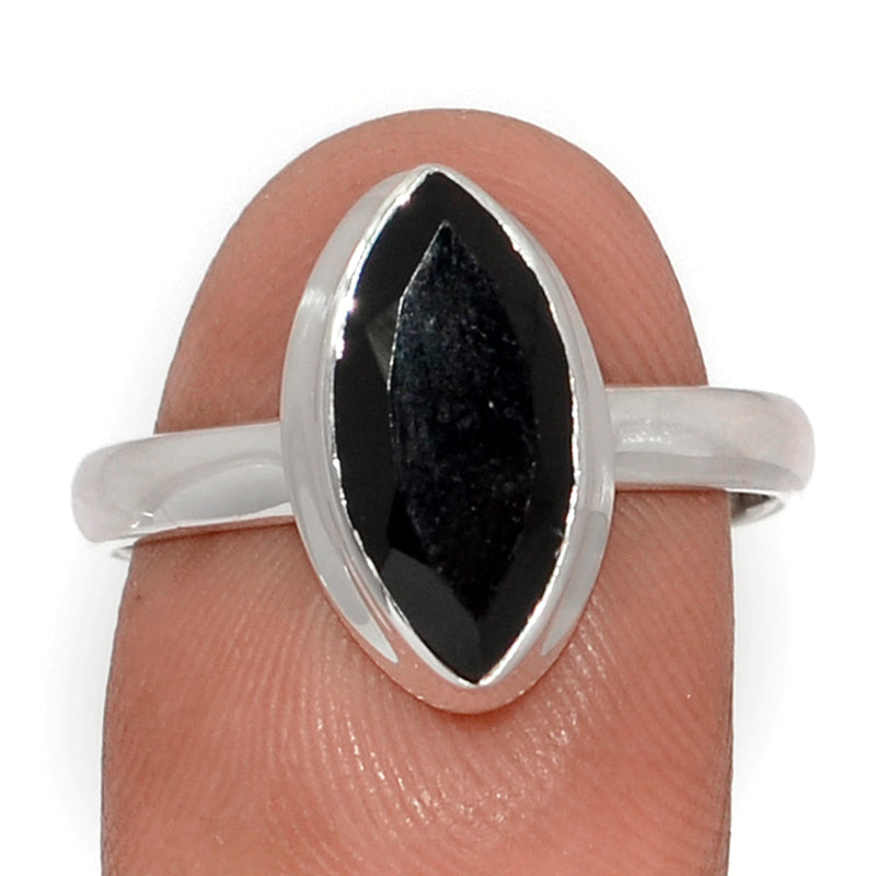 Black Onyx Faceted Ring - BOFR1412