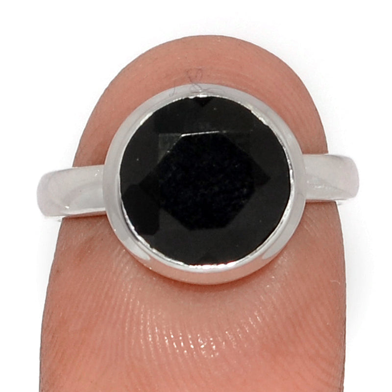 Black Onyx Faceted Ring - BOFR1414