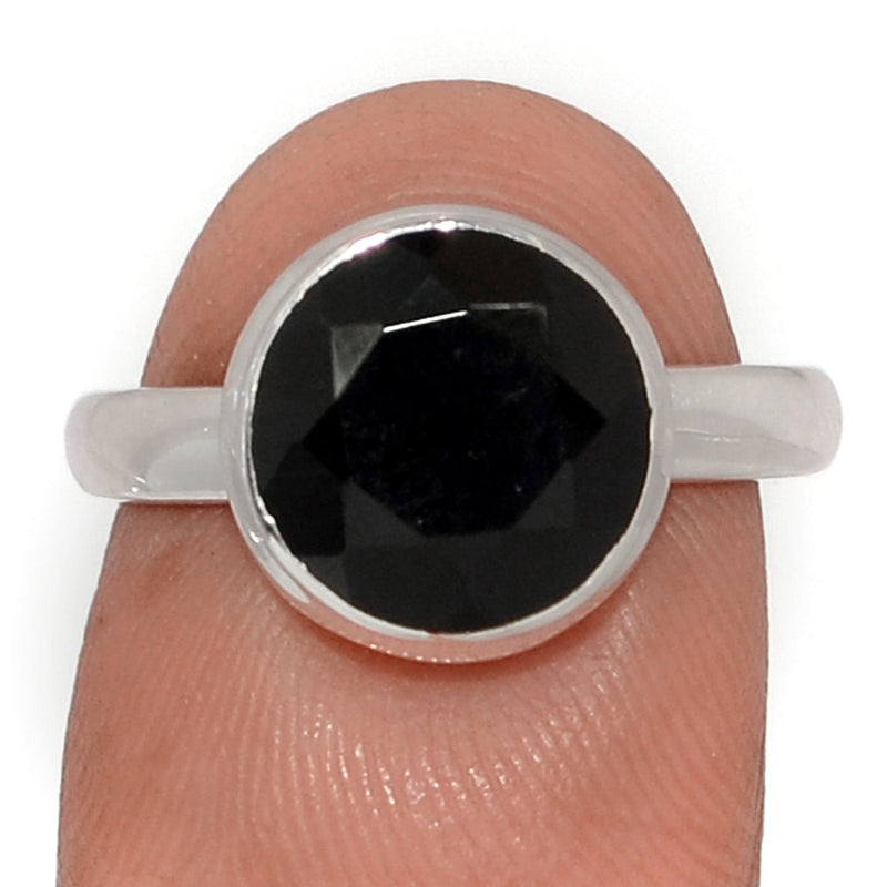 Black Onyx Faceted Ring - BOFR1416