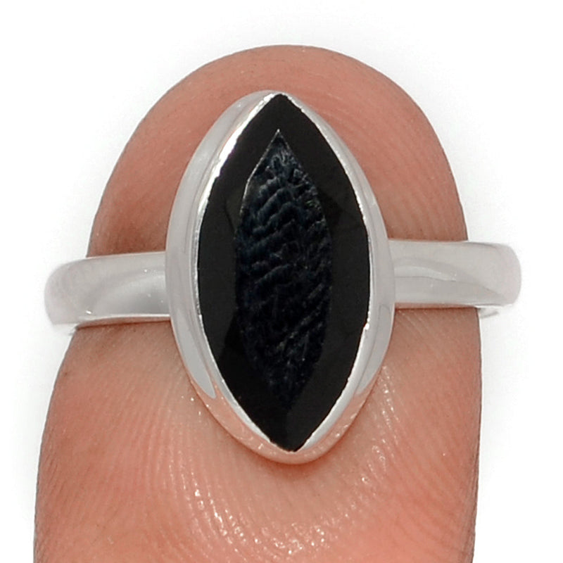 Black Onyx Faceted Ring - BOFR1417