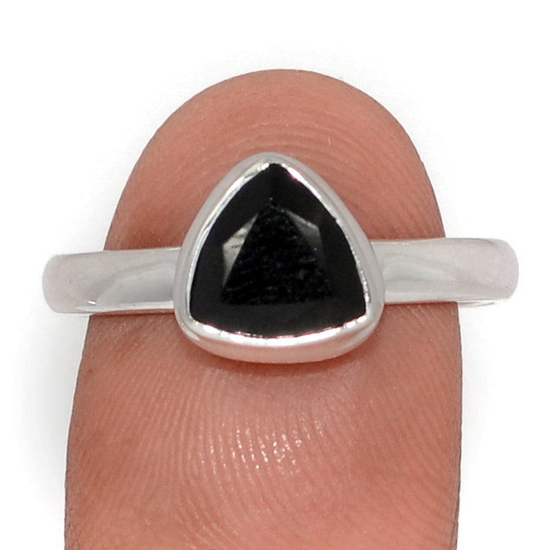 Black Onyx Faceted Ring - BOFR1422