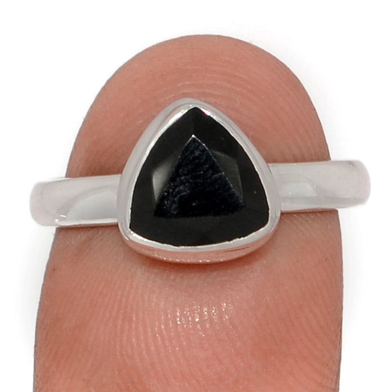 Black Onyx Faceted Ring - BOFR1425