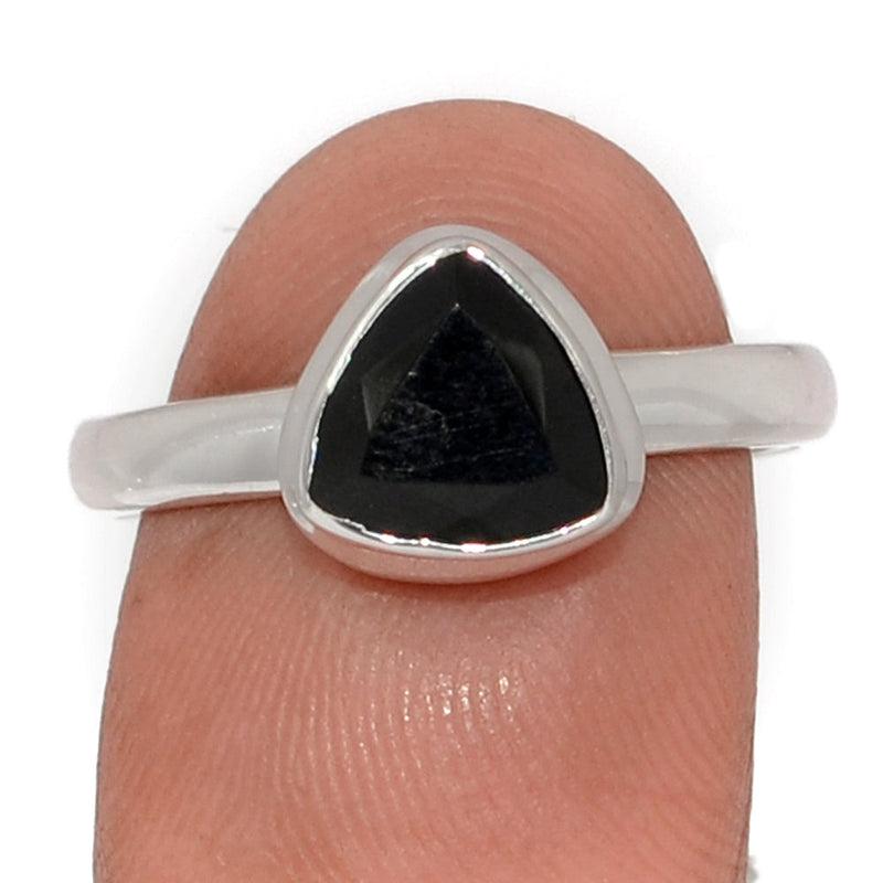 Black Onyx Faceted Ring - BOFR1428