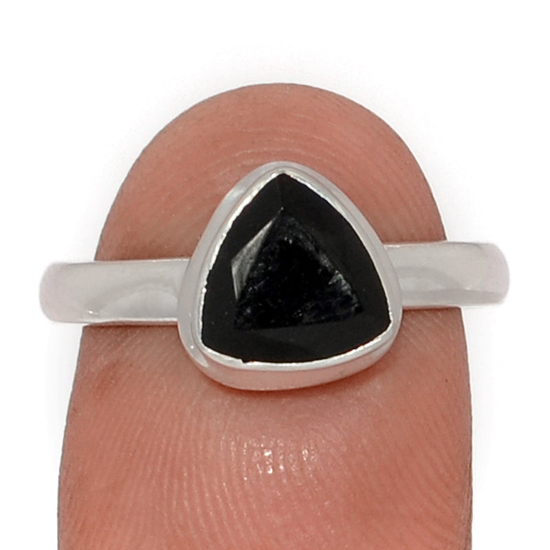 Black Onyx Faceted Ring - BOFR1429