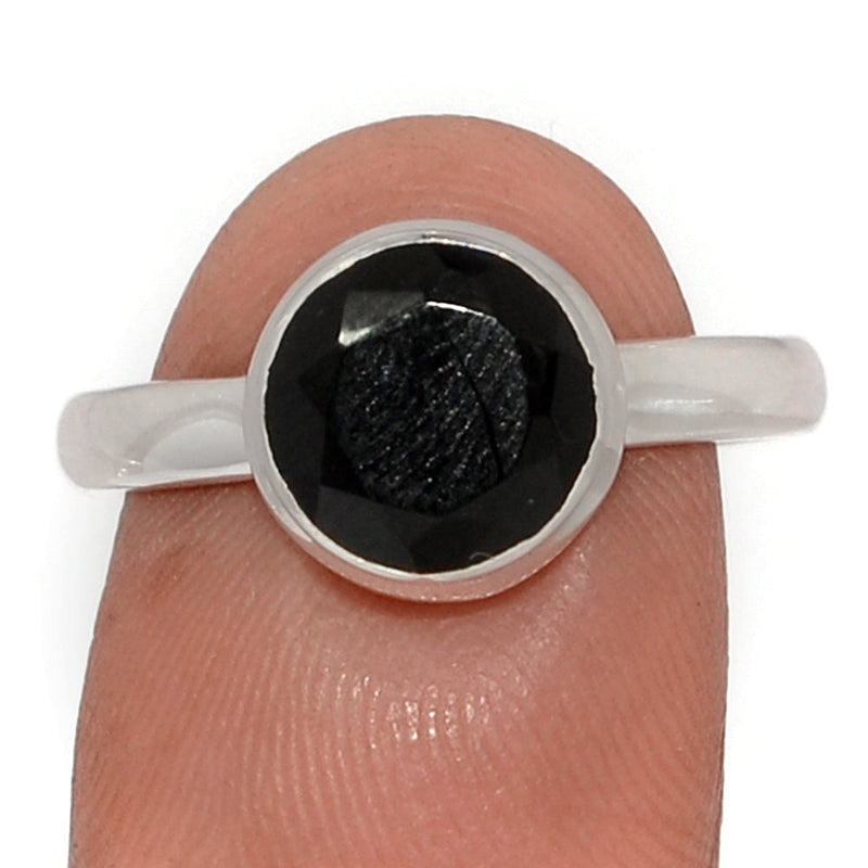 Black Onyx Faceted Ring - BOFR1431