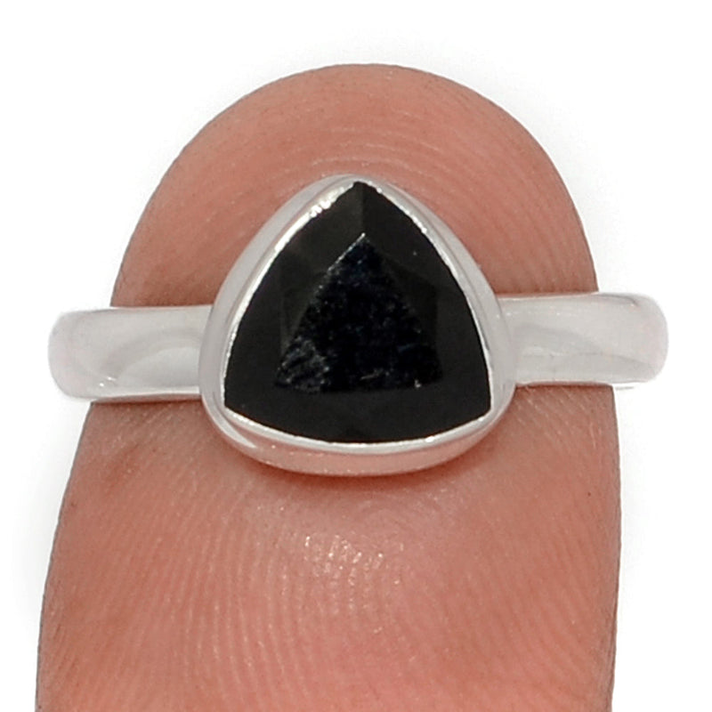 Black Onyx Faceted Ring - BOFR1432