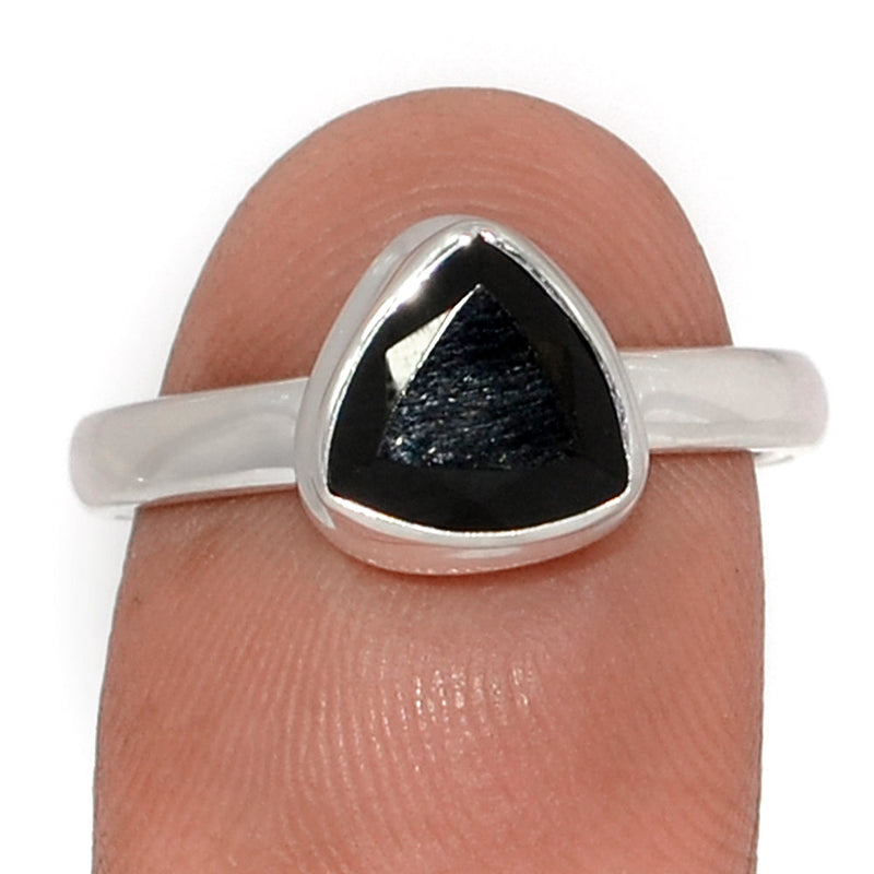 Black Onyx Faceted Ring - BOFR1433