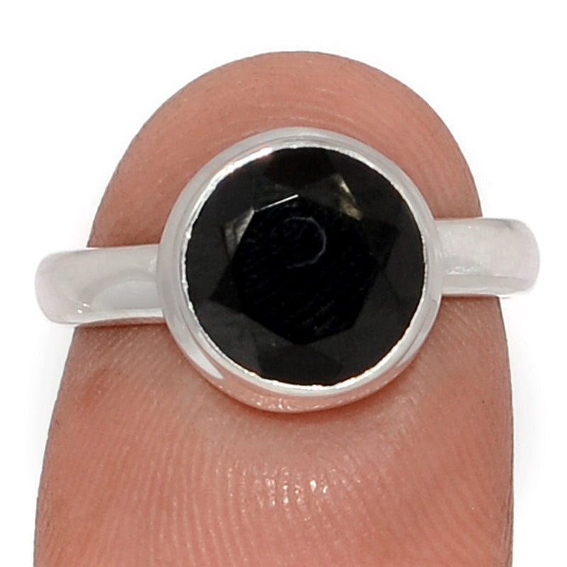 Black Onyx Faceted Ring - BOFR1434