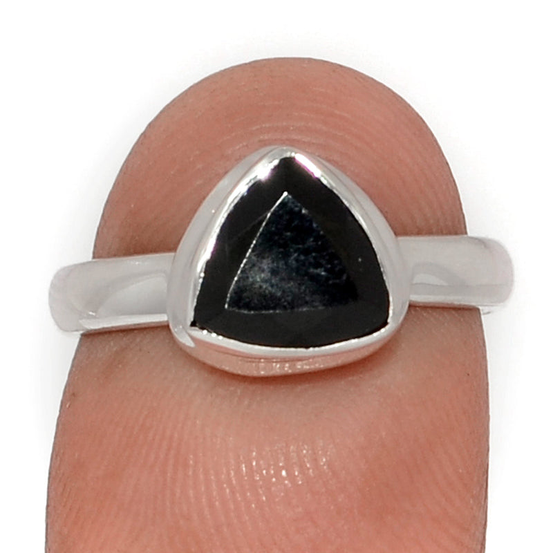 Black Onyx Faceted Ring - BOFR1435