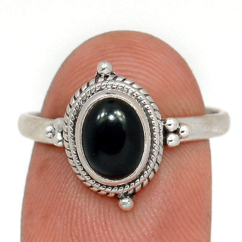 Small Filigree - Black Onyx Ring - BOXR3031