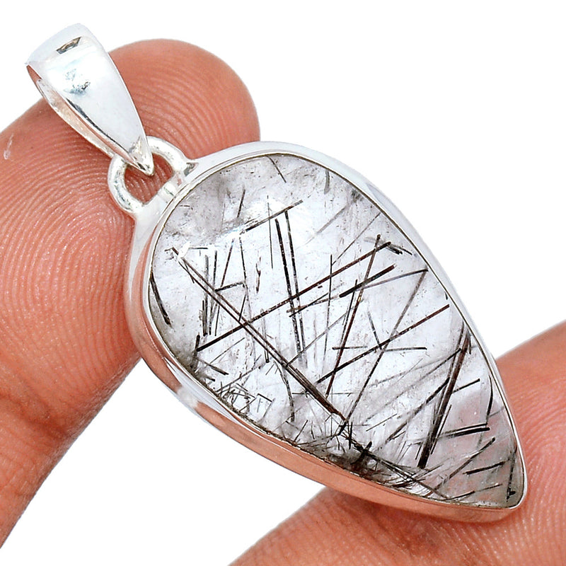 1.7" Black Rutilated Quartz Pendants - BRUP2198