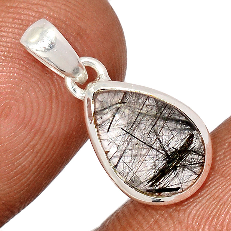 0.8" Black Rutilated Quartz Pendants - BRUP2215