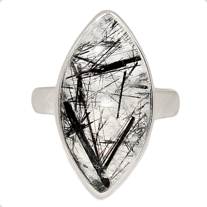 Black Rutilated Quartz Ring - BRUR2932