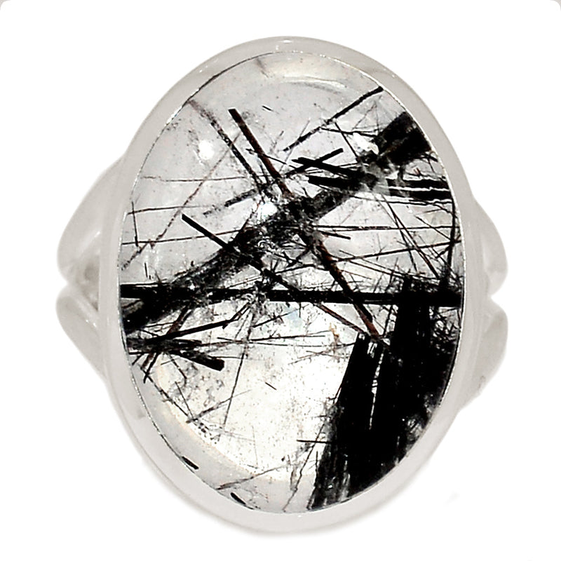 Black Rutilated Quartz Ring - BRUR2946