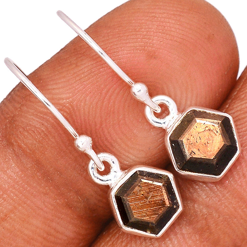 1" Zawadi Golden Sapphire Earrings - BSFE200