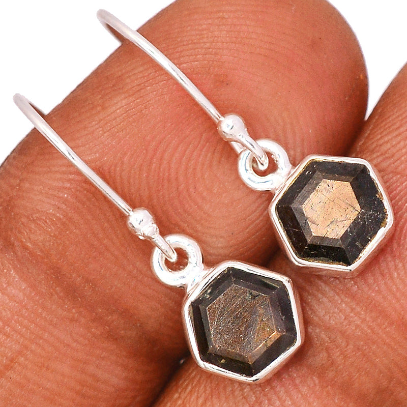 1" Zawadi Golden Sapphire Earrings - BSFE204