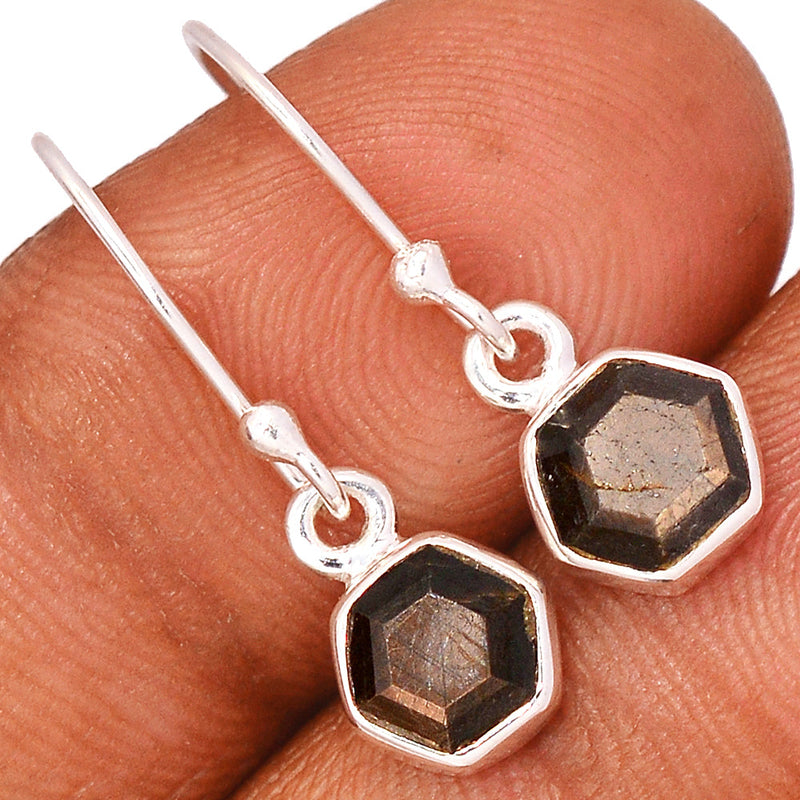 1" Zawadi Golden Sapphire Earrings - BSFE209