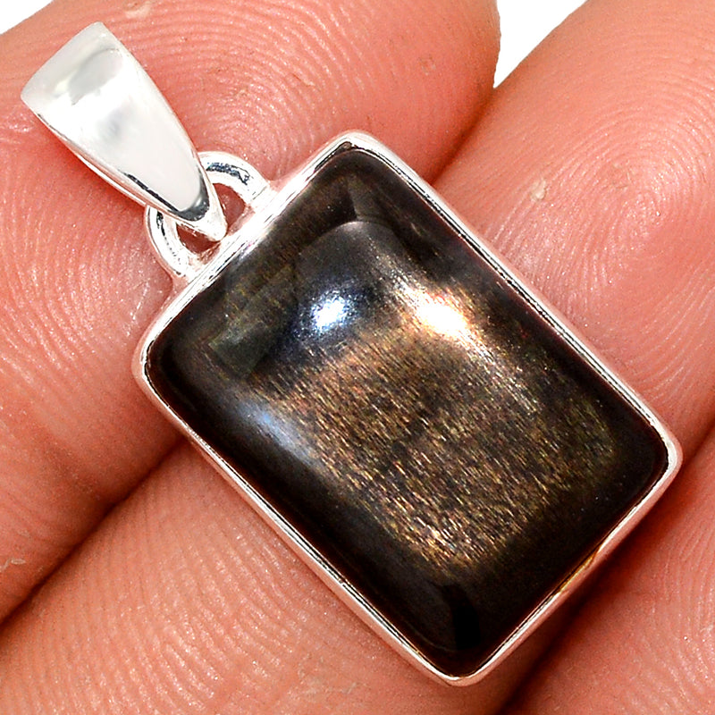 1.2" Black Sun Stone Pendants - BSNP341