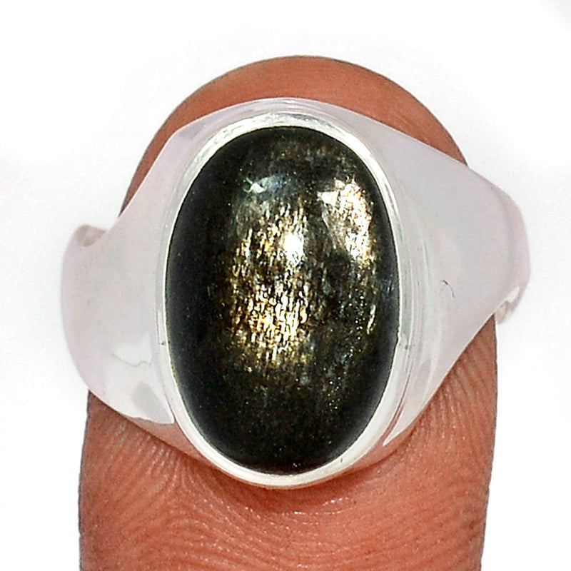 Solid - Black Sunstone Ring - BSNR478