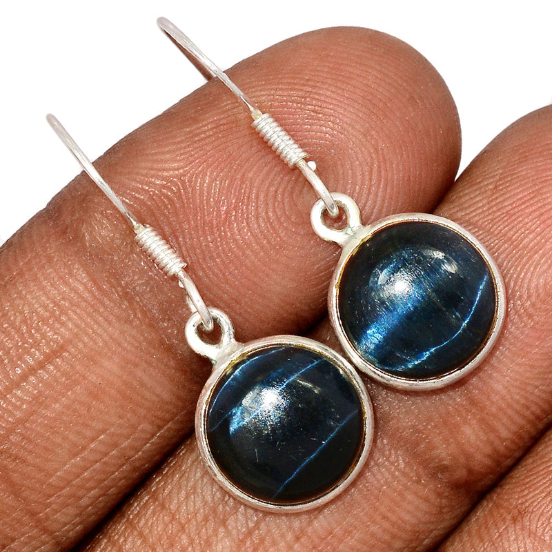 1.2" Blue Tiger Eye Earrings - BTEE275