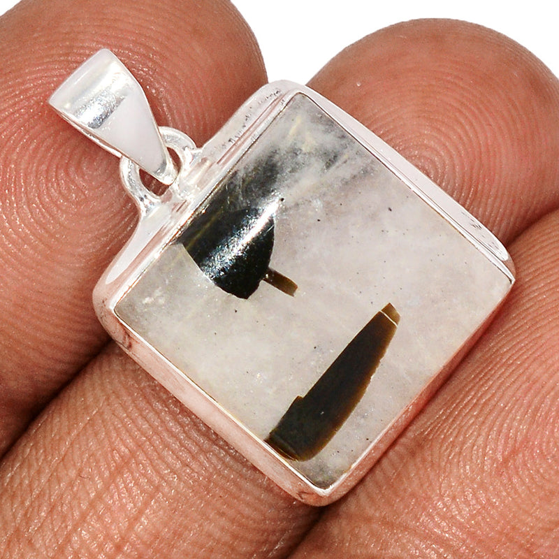 1.1" Black Tourmaline In Quartz Pendants - BTQP80