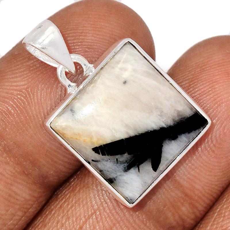 1.1" Black Tourmaline In Quartz Pendants - BTQP90